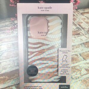 Kate Spade Zebra Stripe iPhone 14 Pro Case